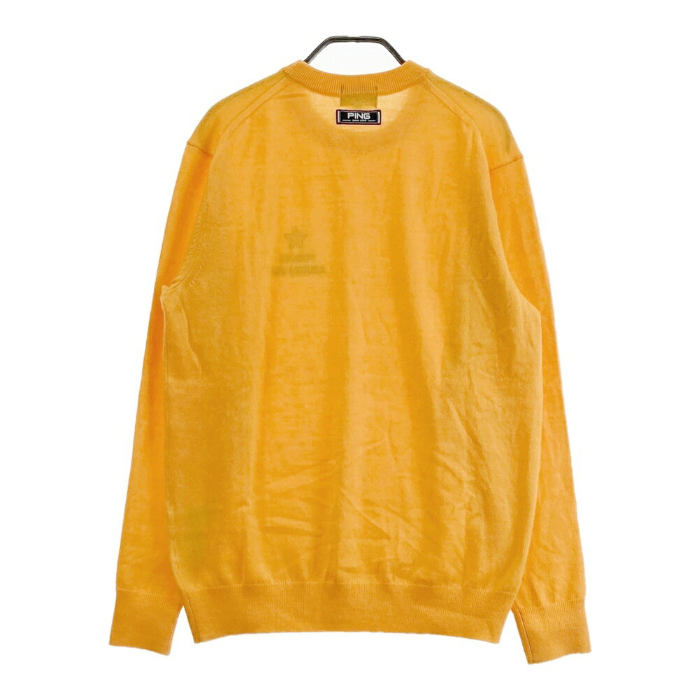 PING ピン 2023年 ニット セーター オレンジ系 M 【中古】ゴルフウェア メンズ