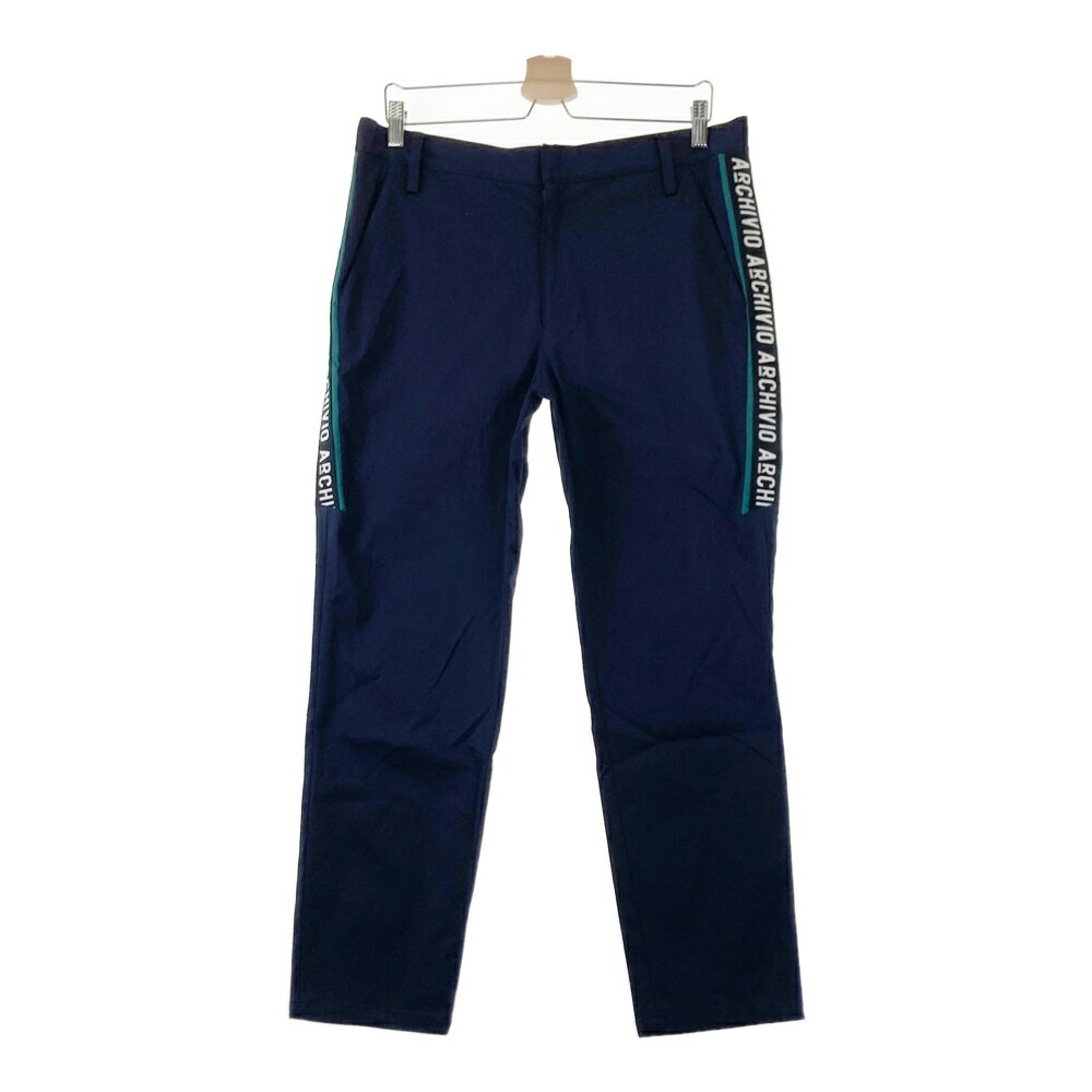 ARCHIVIO アルチビオ ナイロン ストレッチパンツ ネイビー系 50 【中古】ゴルフウェア メンズ