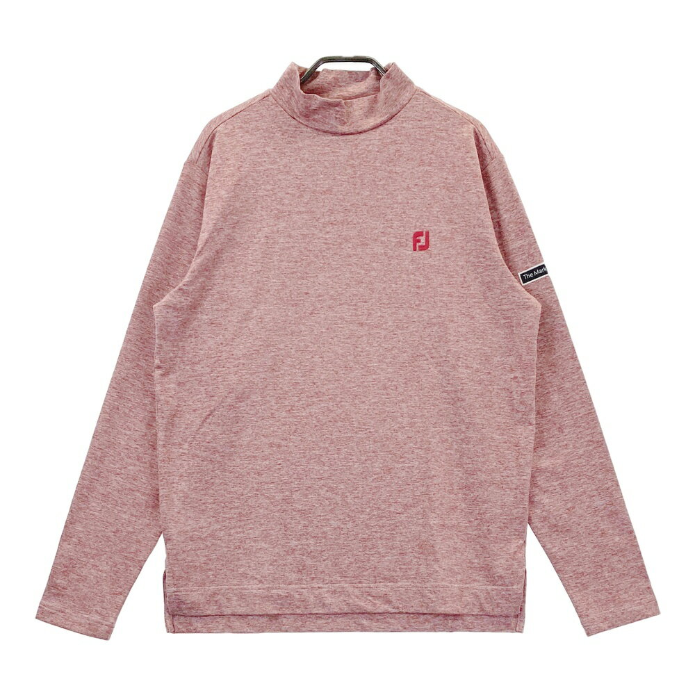 FOOT JOY フットジョイ ハイネック 長袖Tシャツ レッド系 L 【中古】ゴルフウェア メンズ