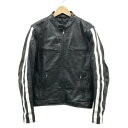 MOTOR HEAD モーターヘッド レザージャケット ライダース ブラック系 M 【中古】バイクウェア メンズ