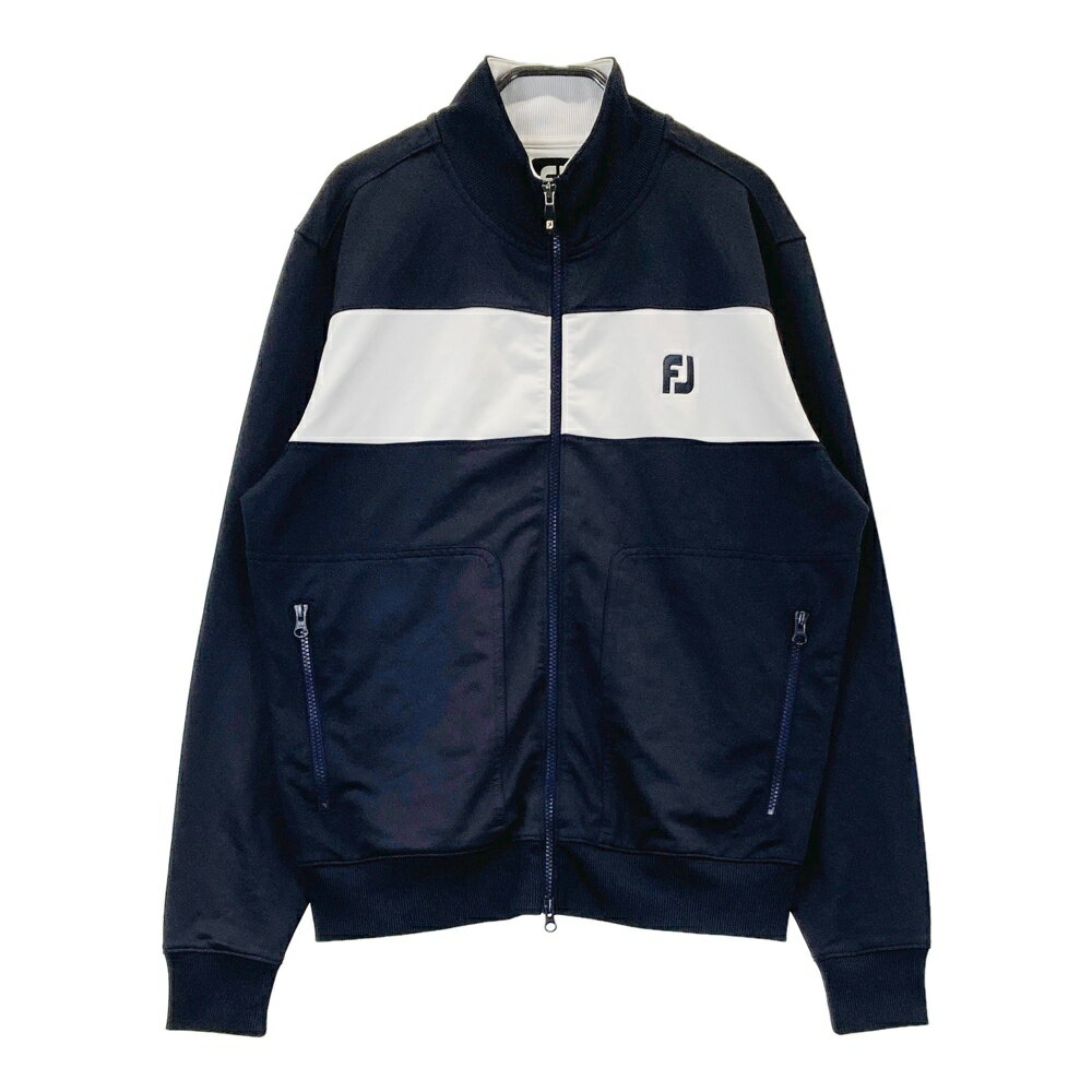 FOOT JOY フットジョイ ジップジャケット ネイビー系 M 【中古】ゴルフウェア メンズ