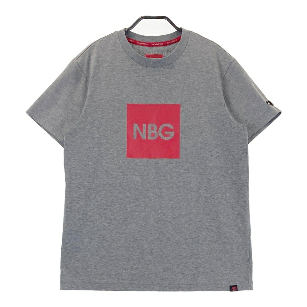 NEW BALANCE GOLF ニューバランス 半袖Tシャツ グレー系 5 【中古】ゴルフウェア メンズ