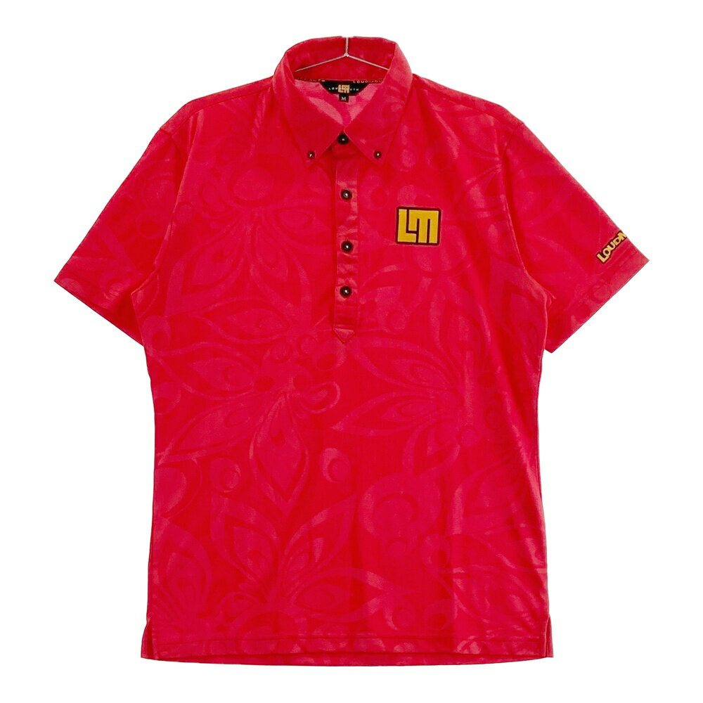 LOUD MOUTH ラウドマウス 半袖ポロシャツ シャガデリック レッド系 M 【中古】ゴルフウェア メンズ