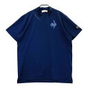 LE COQ GOLF ルコックゴルフ 2023年モデル モックネック 半袖Tシャツ ネイビー系 LL 【中古】ゴルフウェア メンズ