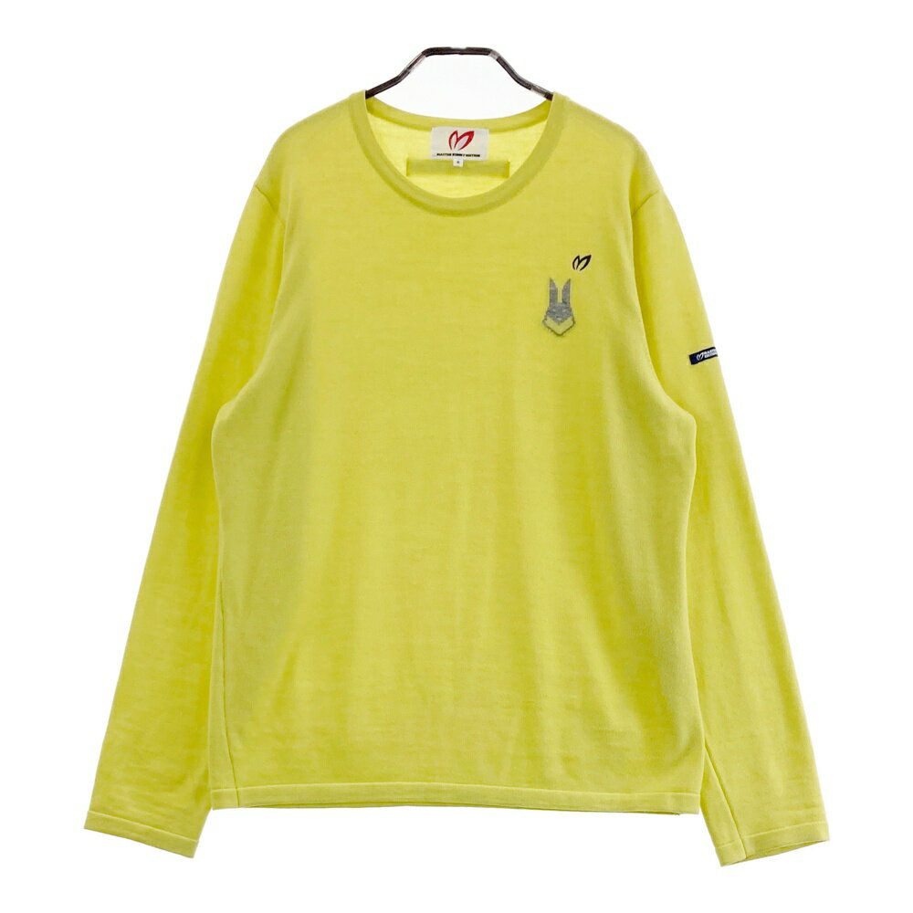 MASTER BUNNY EDITION マスターバニーエディション 長袖ニットセーター イエロー系 6 【中古】ゴルフウ..