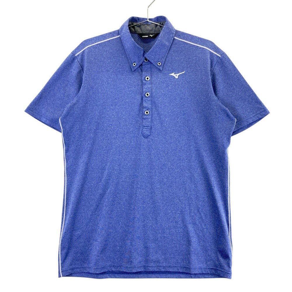 MIZUNO GOLF ミズノゴルフ 半袖ポロシャツ ブルー系 M 【中古】ゴルフウェア メンズ
