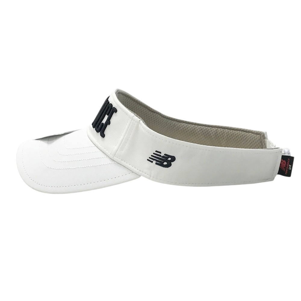 NEW BALANCE GOLF ニューバランス サンバイザー ホワイト系 FR 【中古】ゴルフウェア