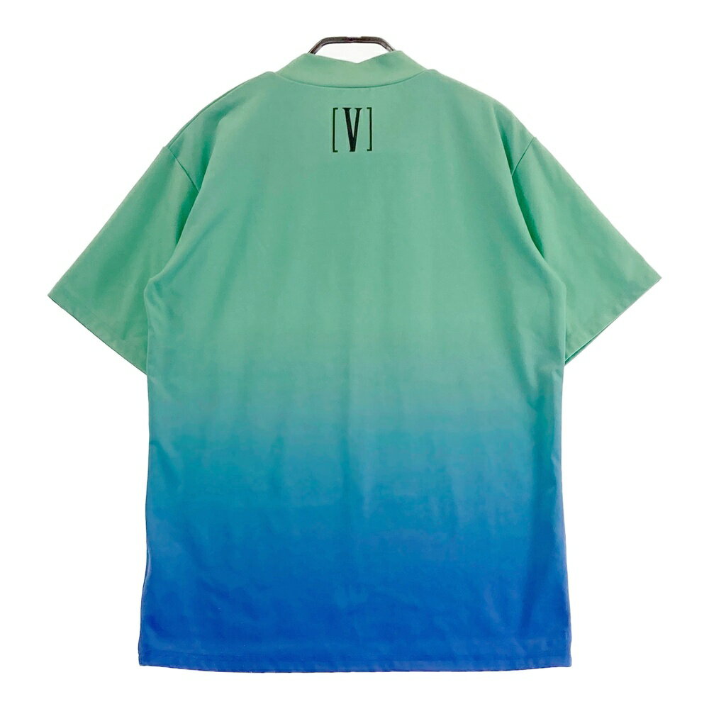 V12 ヴィトゥエルヴ ハイネック 半袖Tシャツ LUX グリーン系 M 【中古】ゴルフウェア メンズ