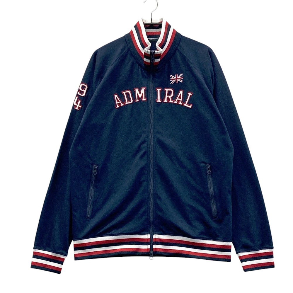 ADMIRAL アドミラル ジップジャケット ネイビー系 L 【中古】ゴルフウェア メンズ