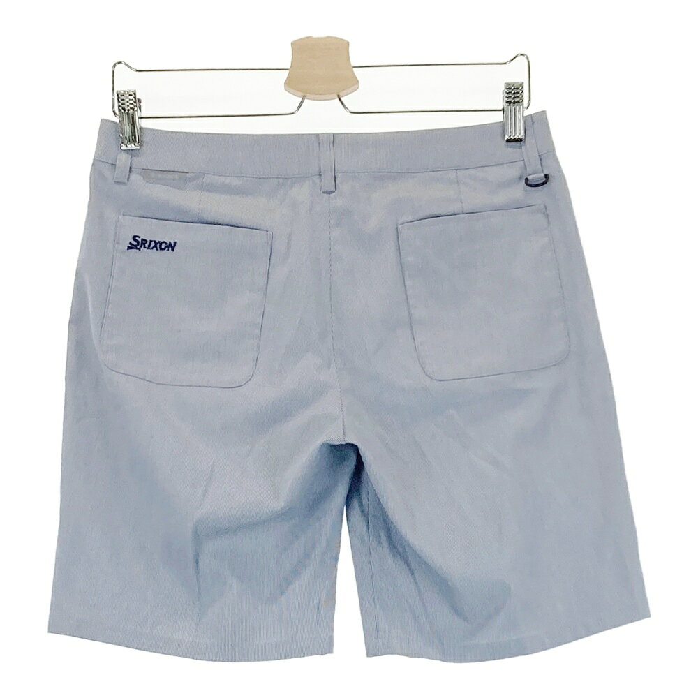SRIXON スリクソン by DESCENTE ハーフパンツ ストライプ柄 ネイビー系 M 【中古】ゴルフウェア メンズ