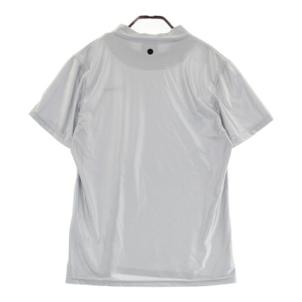 BRIEFING GOLF ブリーフィング 2022年 ハイネック 半袖インナーTシャツ シルバー系 M 【中古】ゴルフウェア メンズ
