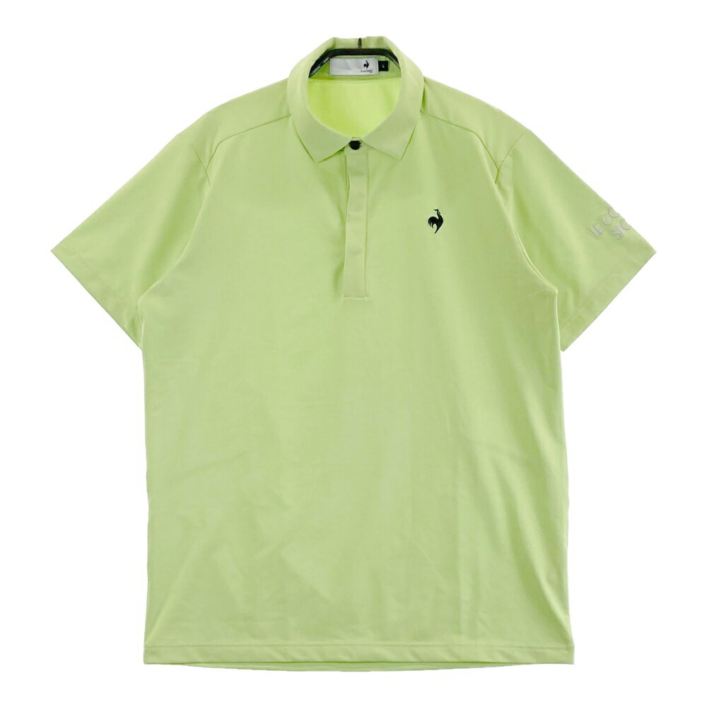 LE COQ GOLF ルコックゴルフ 2024年モデル 半袖ポロシャツ グリーン系 L 【中古】ゴルフウェア メンズ