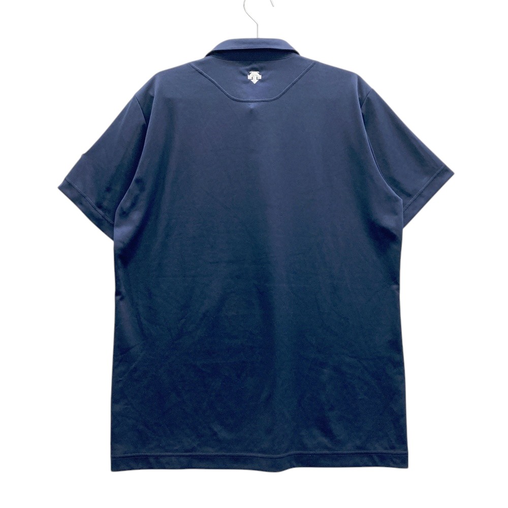 SRIXON スリクソン ×DESCENTE 半袖ポロシャツ ネイビー系 LL 【中古】ゴルフウェア メンズ