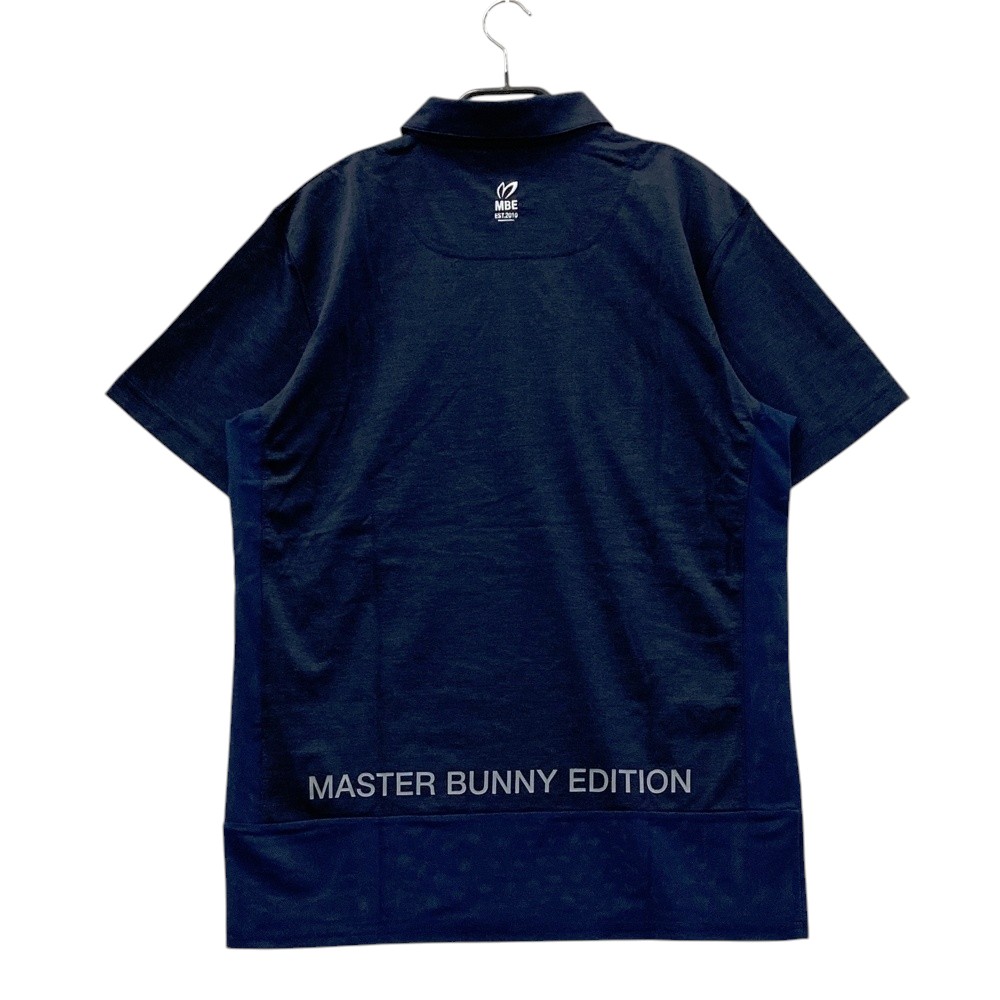 MASTER BUNNY EDITION マスターバニーエディション ハーフジップ 半袖ポロシャツ ネイビー系 5 【中古】ゴルフウェア メンズ
