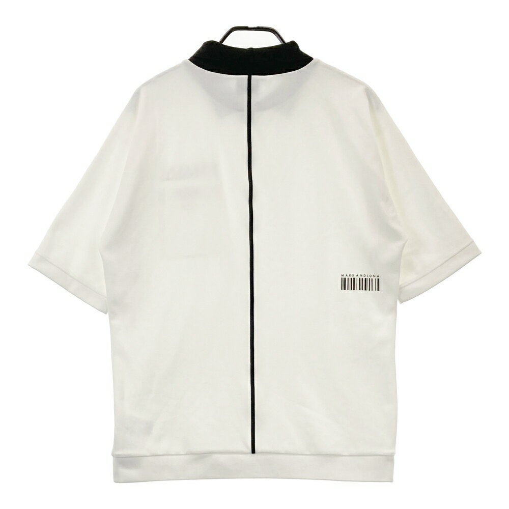 MARK&LONA マークアンドロナ 2024年モデル 襟付 半袖Tシャツ ホワイト系 48 【中古】ゴルフウェア メンズ