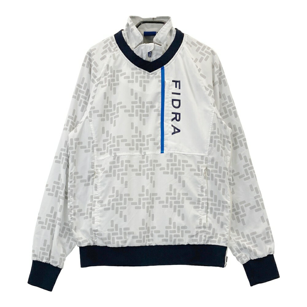FIDRA フィドラ ネック付 蓄熱切替 ブルゾン 総柄 グレー系 M 【中古】ゴルフウェア メンズ