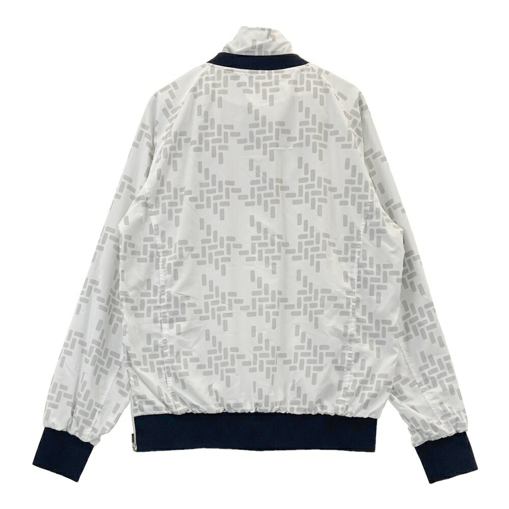 FIDRA フィドラ ネック付 蓄熱切替 ブルゾン 総柄 グレー系 M 【中古】ゴルフウェア メンズ