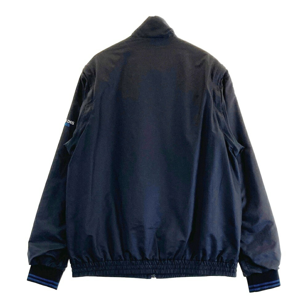LE COQ GOLF ルコックゴルフ 2way 裏メッシュ ジップジャケット ボーダー柄 ブラック系 LL 【中古】ゴルフウェア メンズ