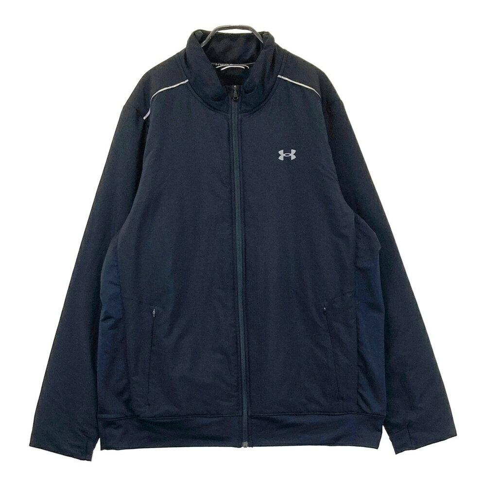 UNDER ARMOUR アンダーアーマー 中綿ジップジャケット ブラック系 XXL 【中古】ゴルフウェア メンズ