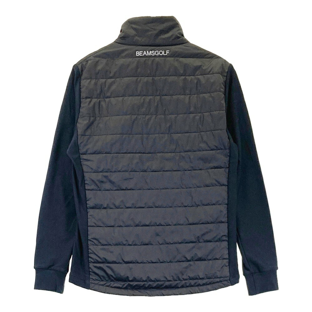 BEAMS GOLF ビームスゴルフ 中綿切替 ジップジャケット 星 総柄 ブラック系 M 【中古】ゴルフウェア メンズ