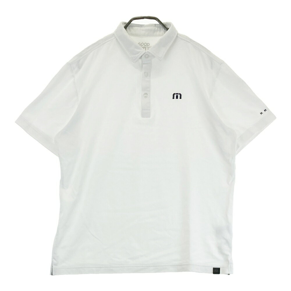 TRAVIS MATHEW トラビスマシュー 7AF012 半袖ポロシャツ ホワイト系 L 【中古】ゴルフウェア メンズ