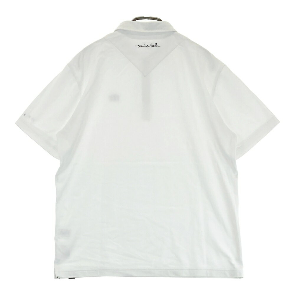 TRAVIS MATHEW トラビスマシュー 7AF012 半袖ポロシャツ ホワイト系 L 【中古】ゴルフウェア メンズ