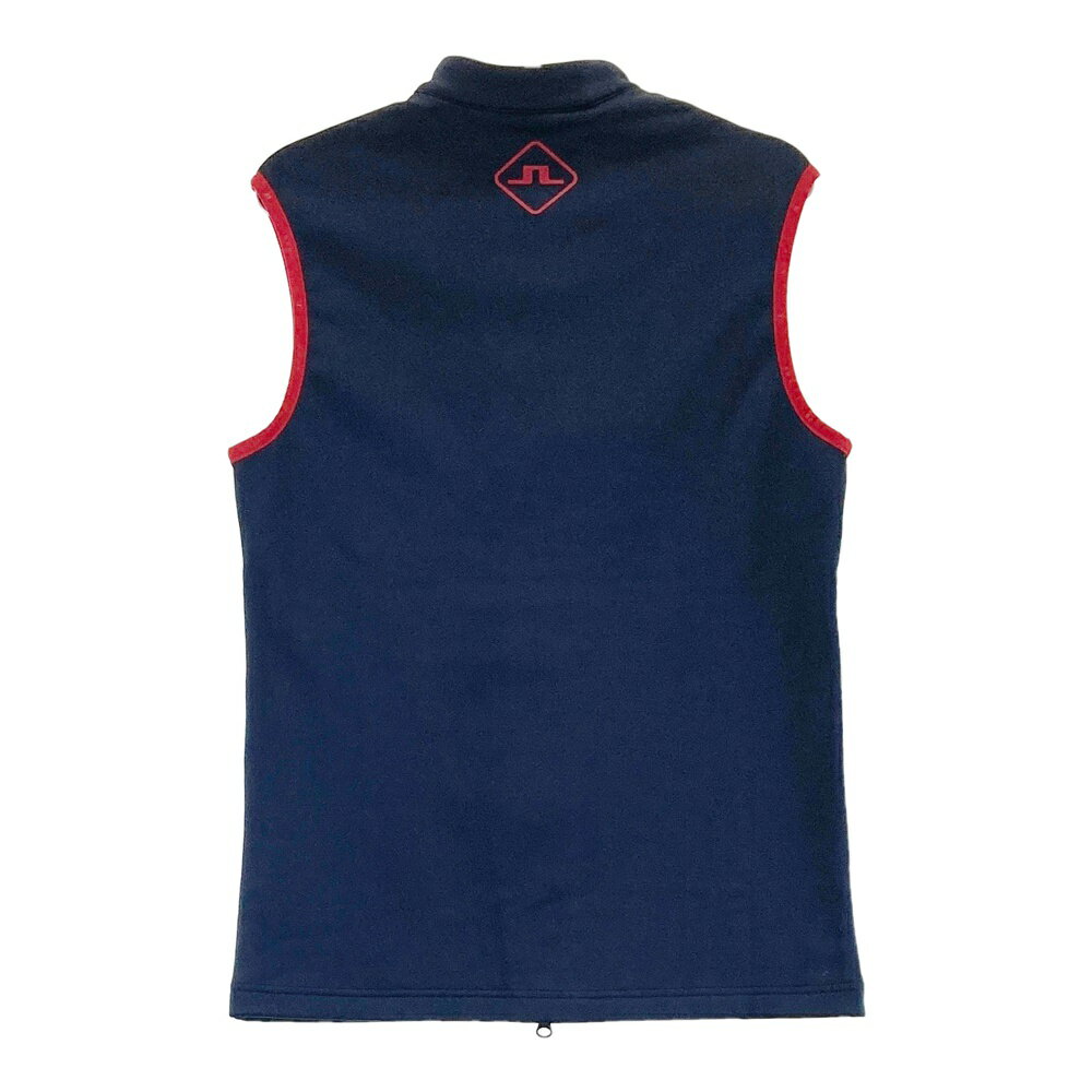 J.LINDEBERG ジェイリンドバーグ 071-47980 ベスト ネイビー系 S 【中古】ゴルフウェア メンズ