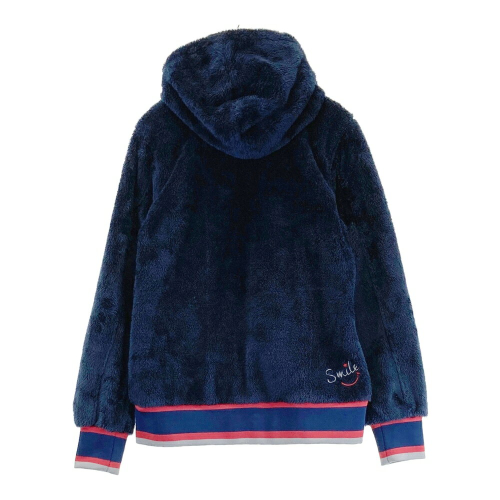 FILA GOLF フィラゴルフ 2WAY ボアフリース ジップパーカー ネイビー系 L 【中古】ゴルフウェア メンズ