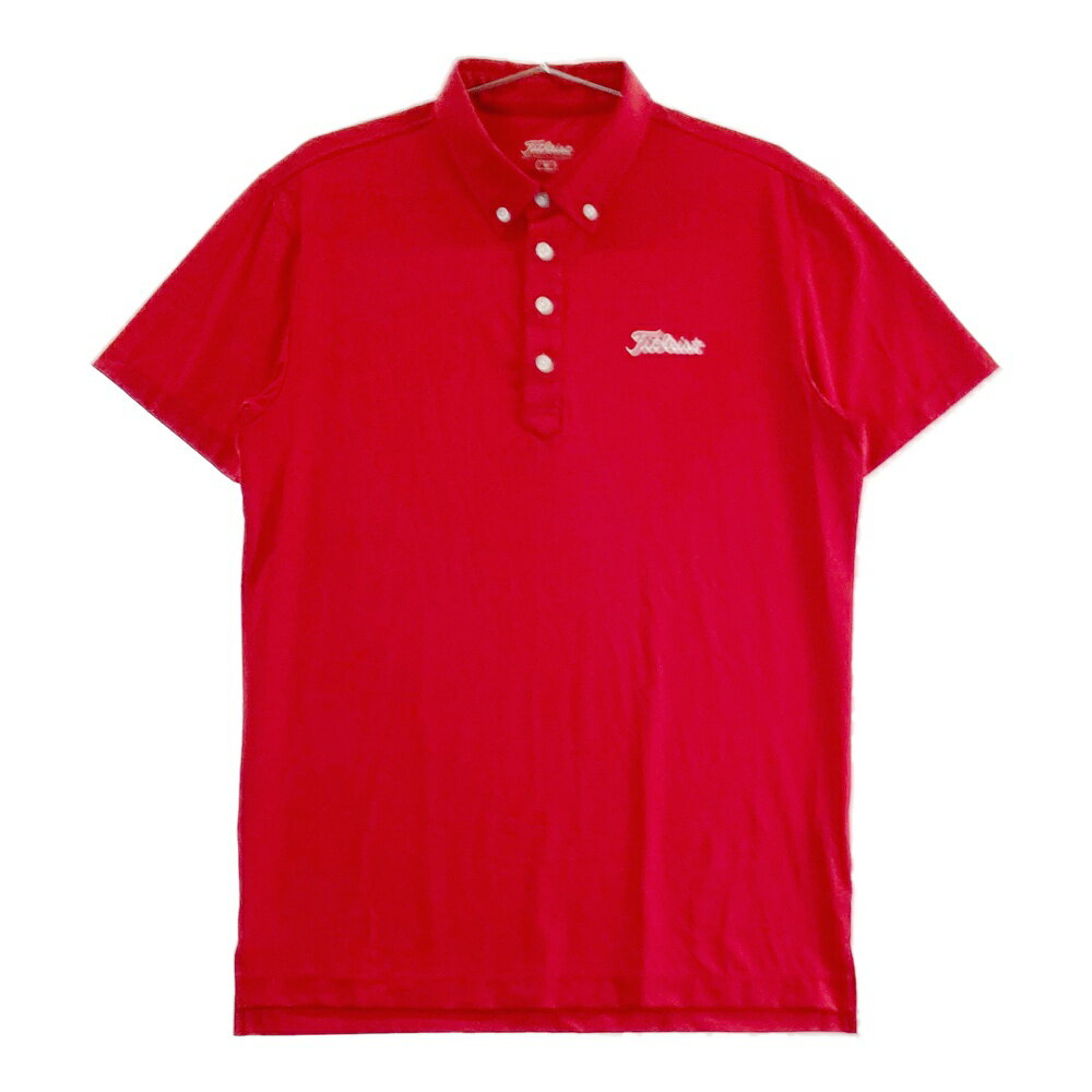 TITLEIST タイトリスト ポロシャツ レッド系 M 【中古】ゴルフウェア メンズ