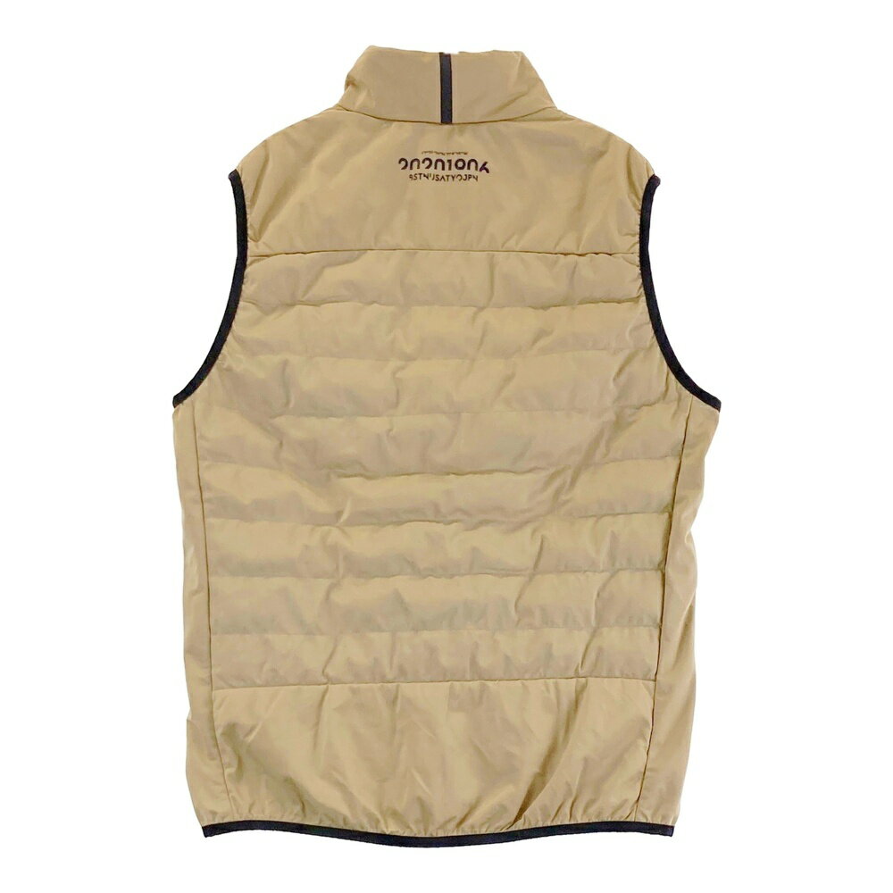 NEW BALANCE GOLF ニューバランス 中綿ジップベスト ベージュ系 4 【中古】ゴルフウェア メンズ