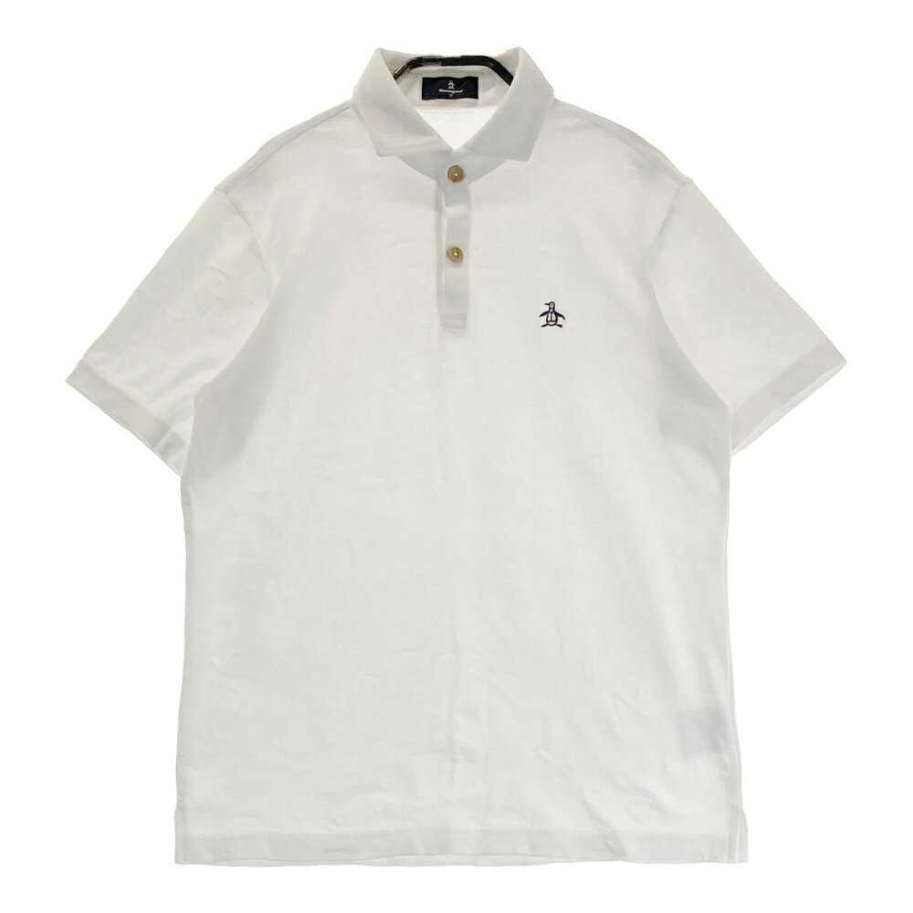 MUNSING WEAR マンシングウェア 半袖ポロシャツ ホワイト系 M 【中古】ゴルフウェア メンズ