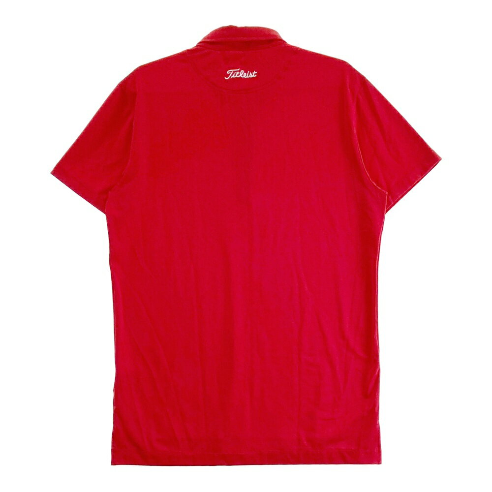 TITLEIST タイトリスト ポロシャツ レッド系 M 【中古】ゴルフウェア メンズ
