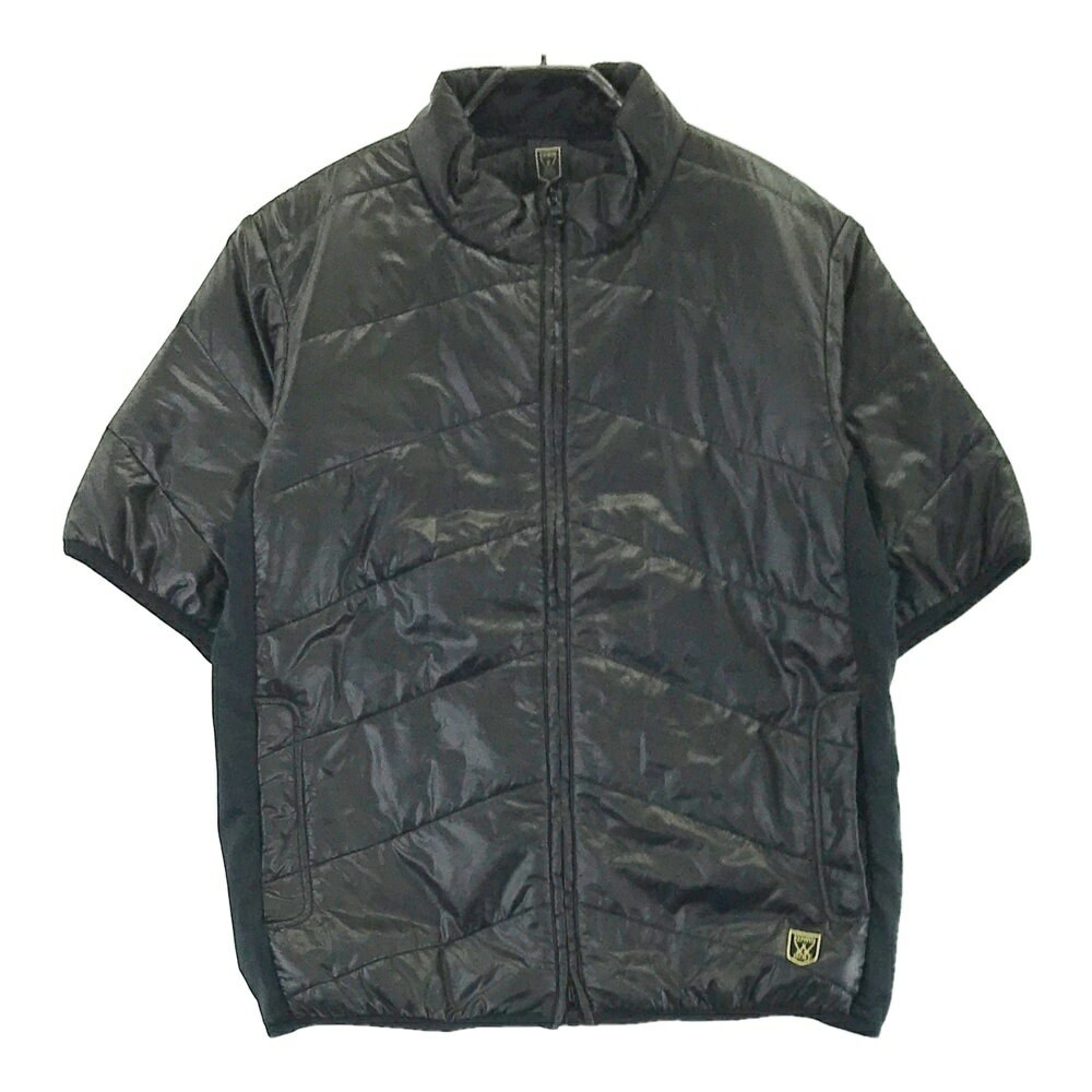 EDWIN GOLF エドウィンゴルフ 半袖 中綿ジャケット ブラック系 LARGE 【中古】ゴルフウェア メンズ