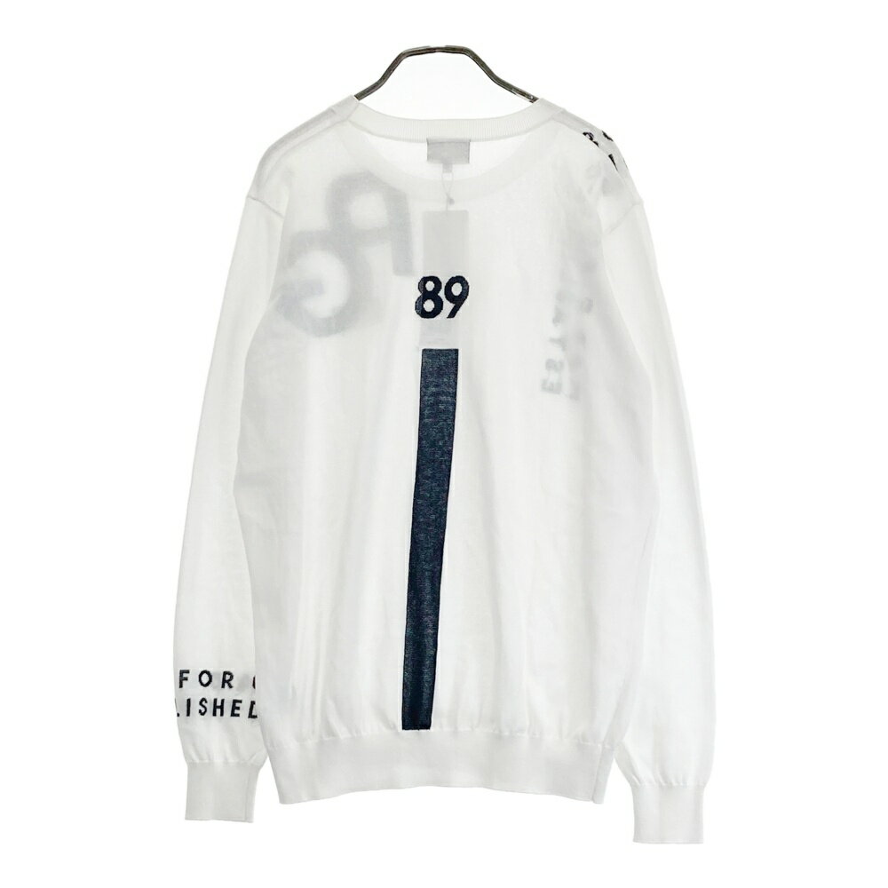 PEARLY GATES パーリーゲイツ 053-2170201 ニット セーター ホワイト系 5 【中古】ゴルフウェア メンズ