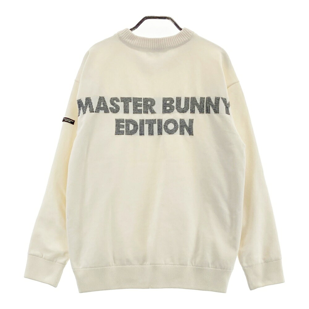 MASTER BUNNY EDITION マスターバニーエディション 裏地付ウール混 ニットセーター ホワイト系 4 【中古】ゴルフウェア メンズ