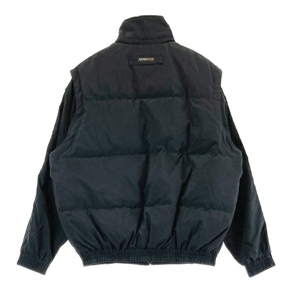 MUNSING WEAR マンシングウェア ダウンジップジャケット ブラック系 SA 【中古】ゴルフウェア メンズ
