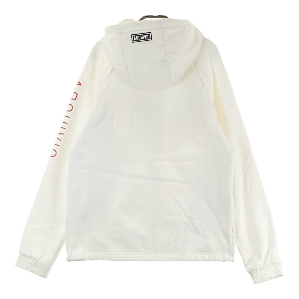 ARCHIVIO アルチビオ 裏ボア 中綿切替 スウェットジャケット ホワイト系 48 【中古】ゴルフウェア メンズ