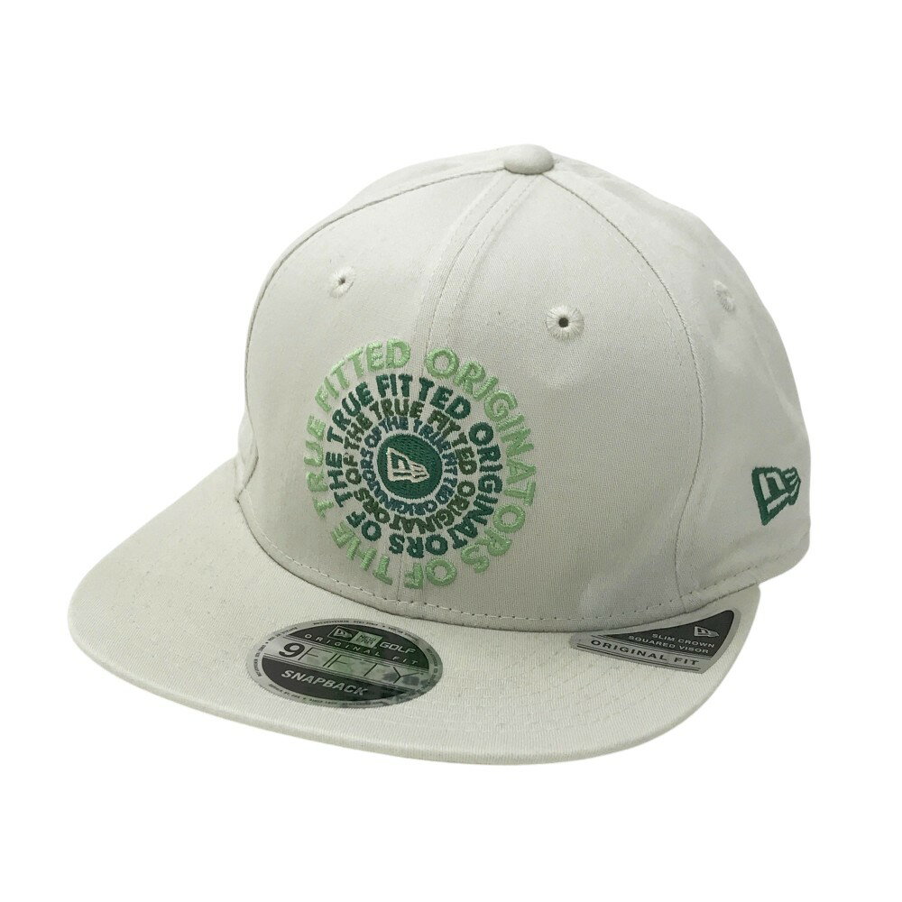 NEW ERA ニューエラ フラットキャップ ベージュ系 【中古】ゴルフウェア