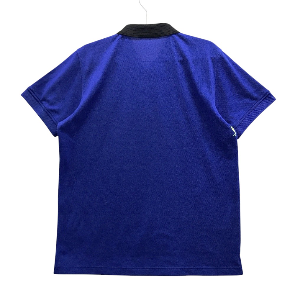 MARK&LONA マークアンドロナ 半袖ポロシャツ スカル ワッペン ブルー系 48 【中古】ゴルフウェア メンズ