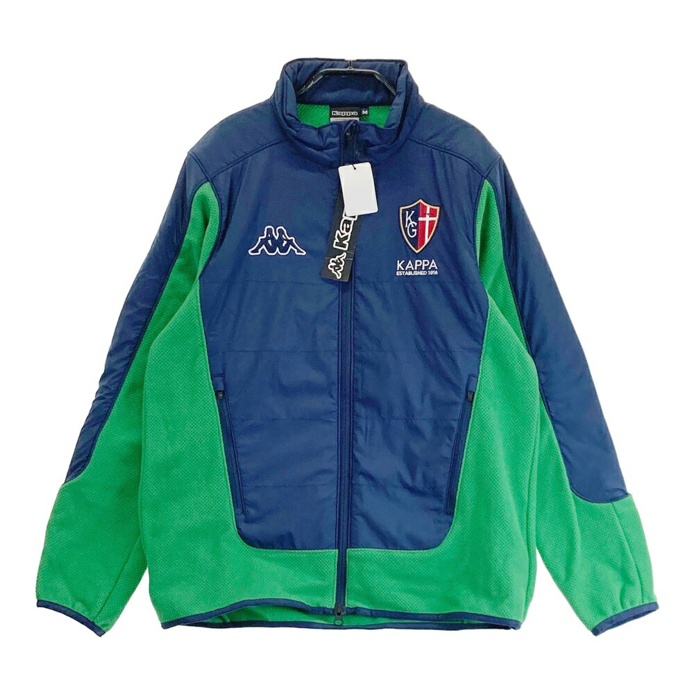 KAPPA GOLF カッパゴルフ 裏起毛切替ジップジャケット グリーン系 M 【中古】ゴルフウェア メンズ