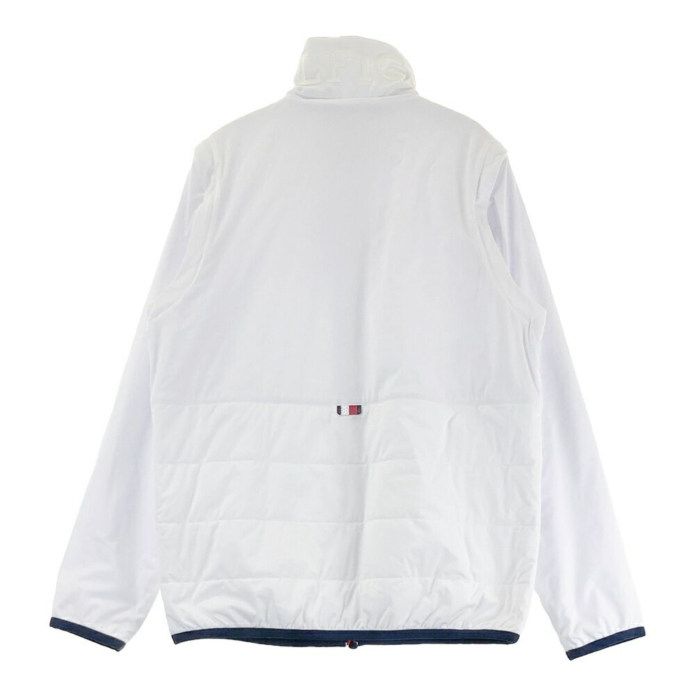 TOMMY HILFIGER GOLF トミー ヒルフィガーゴルフ 2023年 2way 中綿ジャケット ホワイト系 M 【中古】ゴルフウェア メンズ