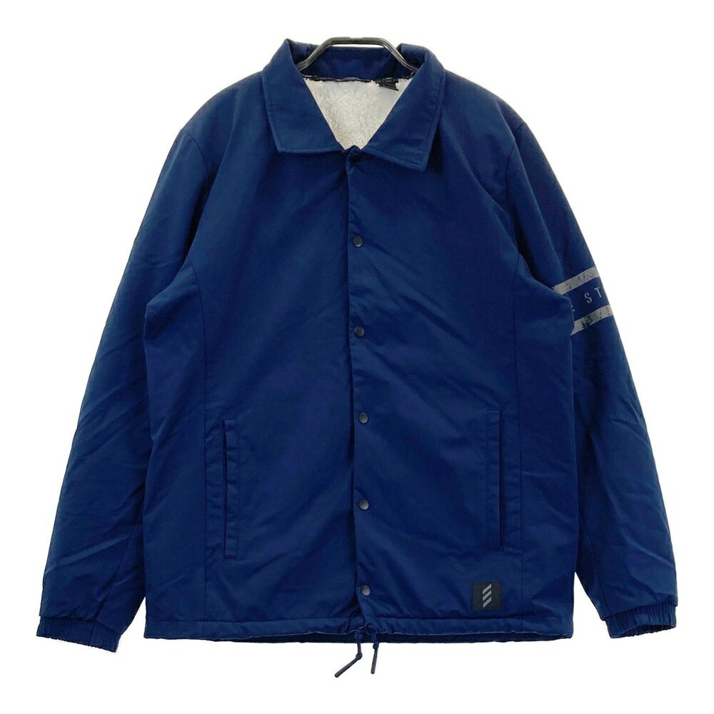 ADIDAS GOLF アディダスゴルフ ADICROSS 長袖ジャケット 裏ボア ネイビー系 L 【中古】ゴルフウェア メンズ