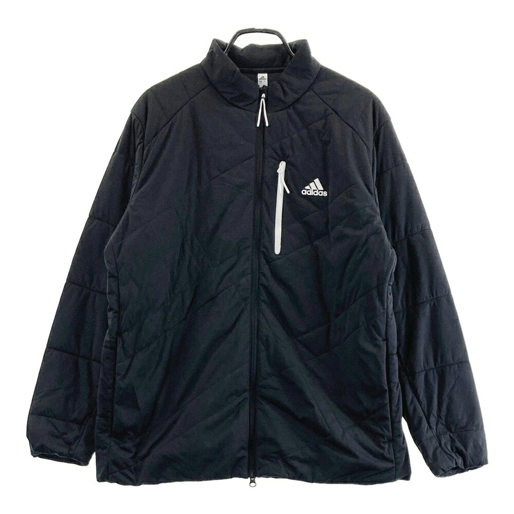 ADIDAS GOLF アディダスゴルフ HG8293 中綿 ジップジャケット ブラック系 2XL 【中古】ゴルフウェア メンズ