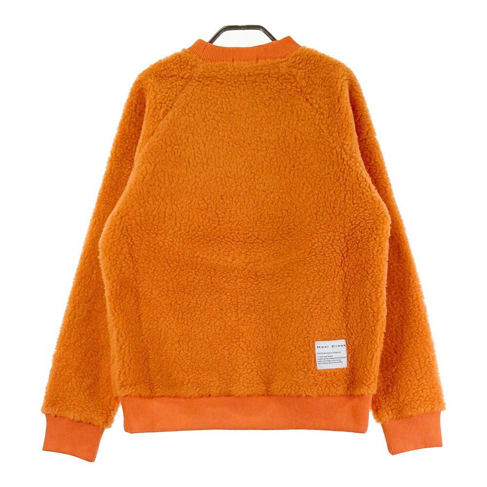 HEAL CREEK ヒールクリーク 001-31111 ボア 長袖トレーナー オレンジ系 48 【中古】ゴルフウェア メンズ