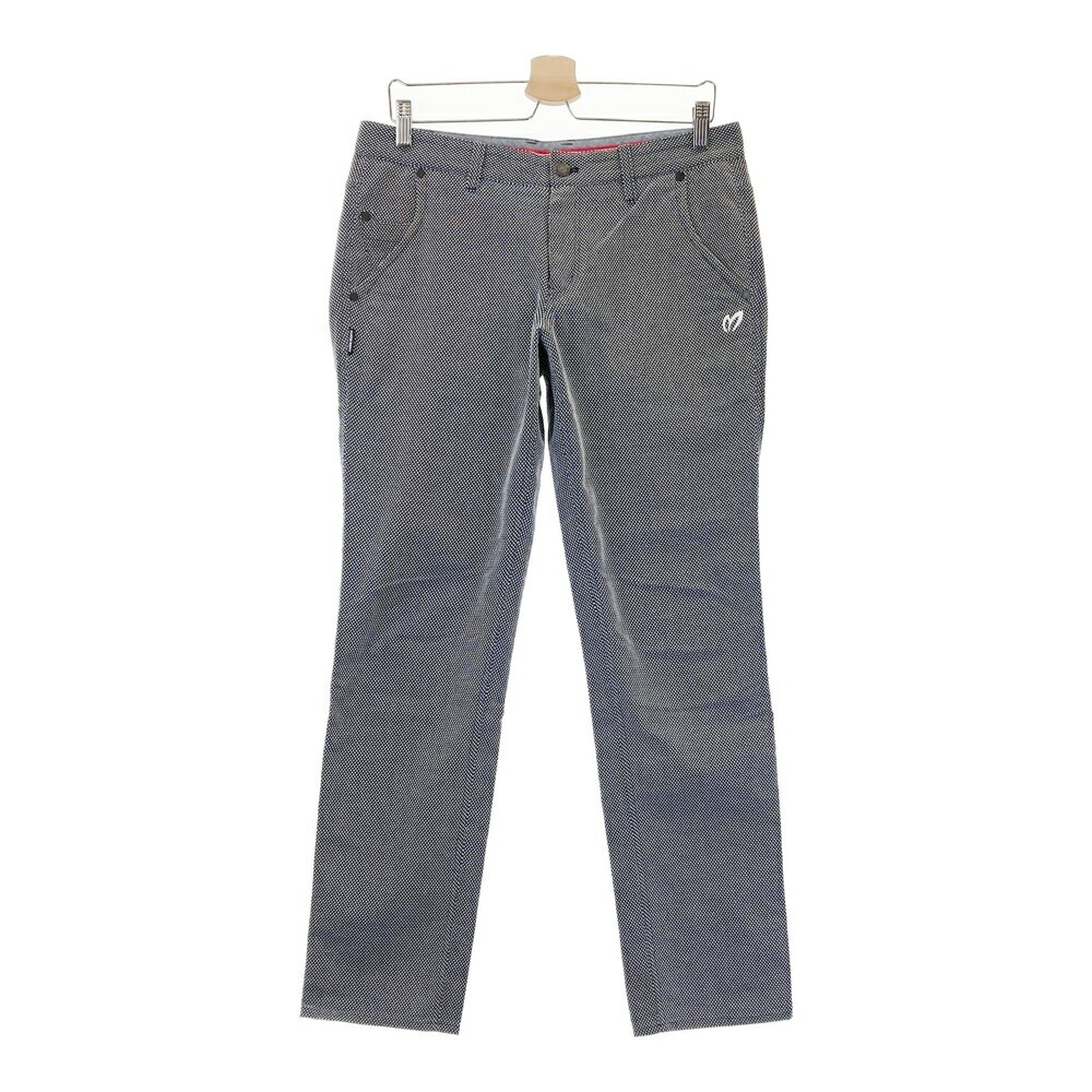 MASTER BUNNY EDITION マスターバニーエディション ストレッチパンツ 総柄 ネイビー系 5 【中古】ゴルフウェア メンズ