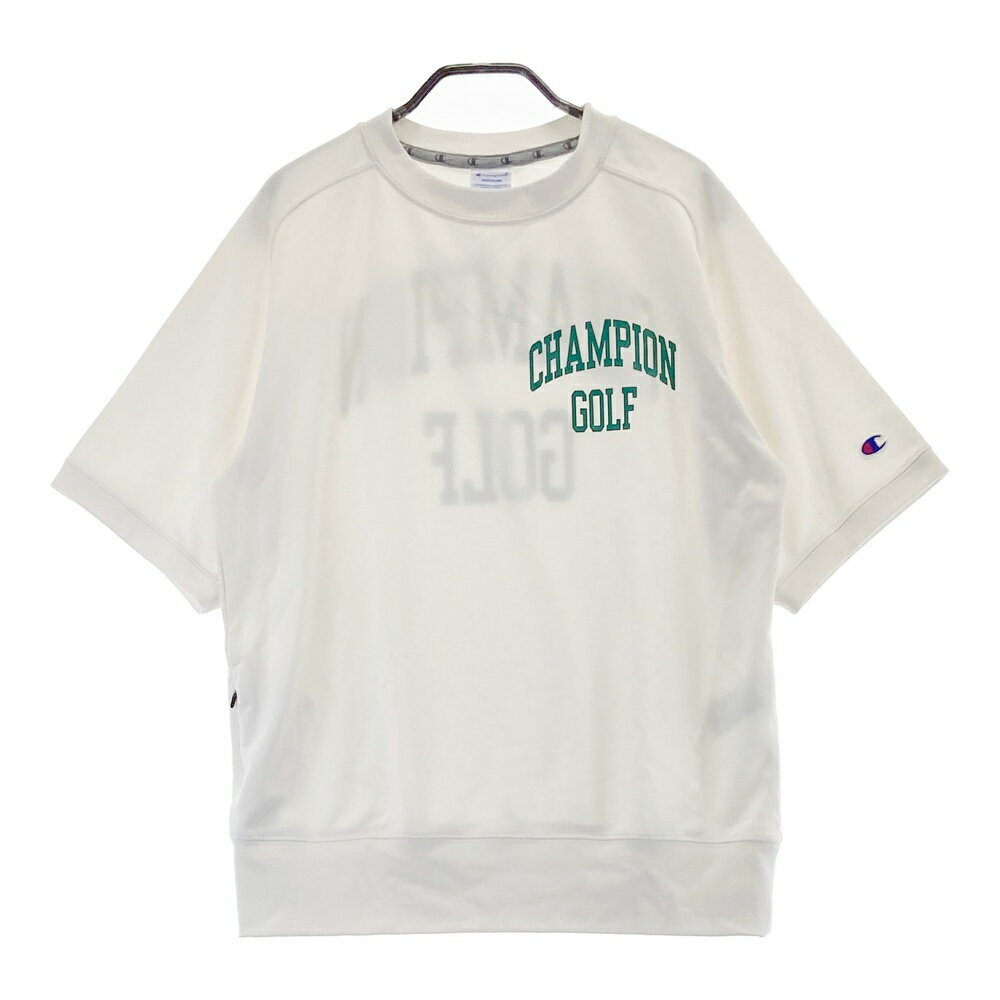 CHAMPION GOLF チャンピオンゴルフ 2024年モデル 半袖 スウェットトレーナー ホワイト系 MEDIUM 【中古】ゴルフウェア メンズ