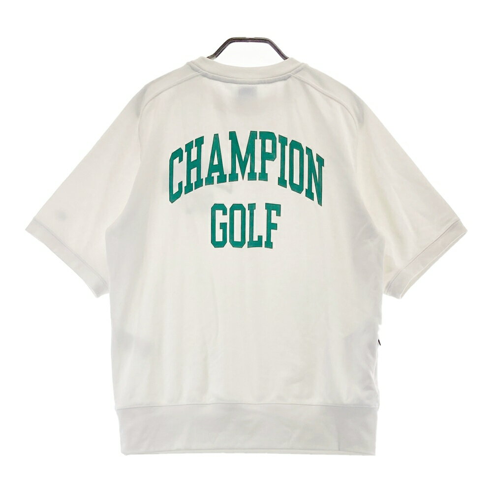 CHAMPION GOLF チャンピオンゴルフ 2024年モデル 半袖 スウェットトレーナー ホワイト系 MEDIUM 【中古】ゴルフウェア メンズ