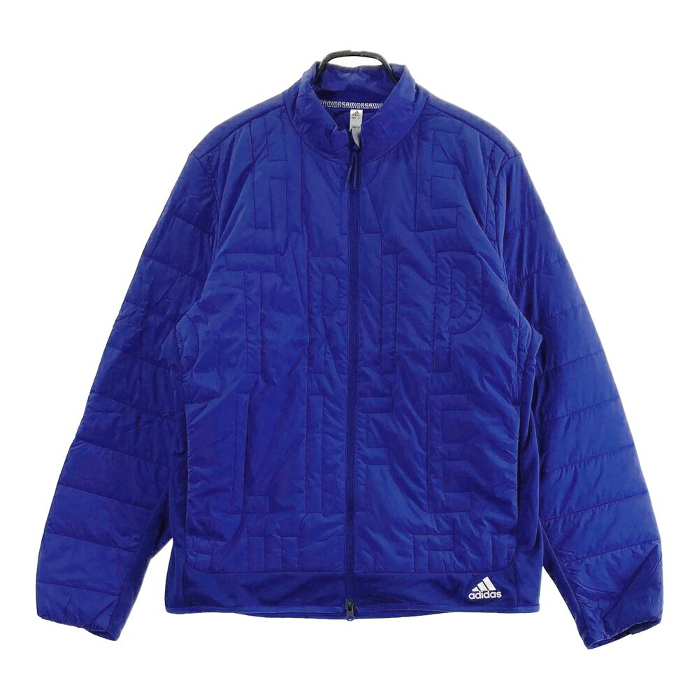 ADIDAS GOLF アディダスゴルフ キルティング 中綿ジャケット ブルー系 L 【中古】ゴルフウェア メンズ