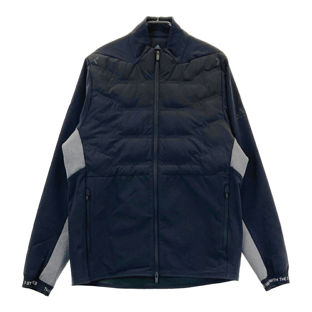 ADIDAS GOLF アディダスゴルフ 中綿ジャケット ブラック系 O 【中古】ゴルフウェア メンズ