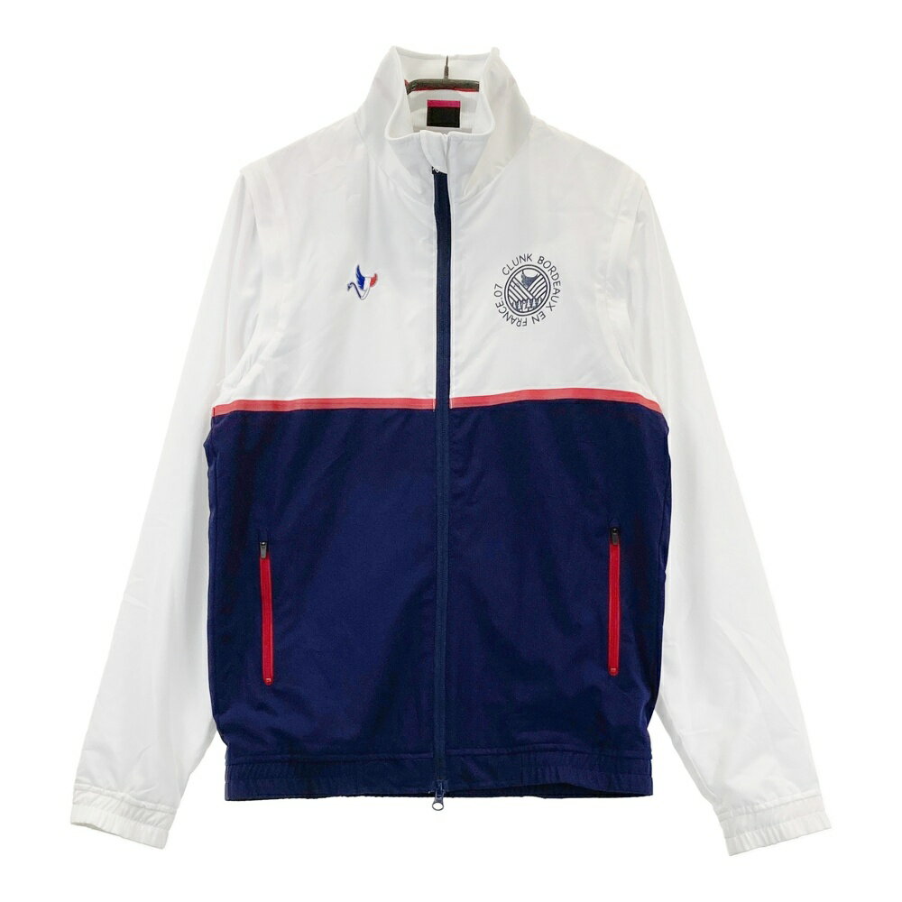 CLUNK クランク 2WAY 蓄熱 長袖ジップジャケット ホワイト系 M 【中古】ゴルフウェア メンズ